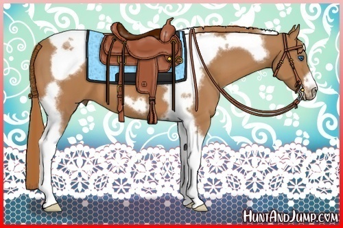 Horse Color:Chestnut Tobiano Frame