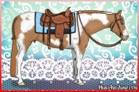 Horse Color:Chestnut Tobiano Frame 