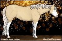 Horse Color:Silver Classic Champagne Dun Splash Frame 