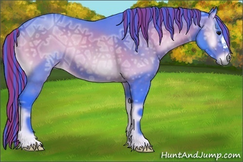 Horse Color:Painted Watercolor Bay Ice Onyx