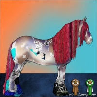 Horse Color:Painted White Spotted Red Onyx 