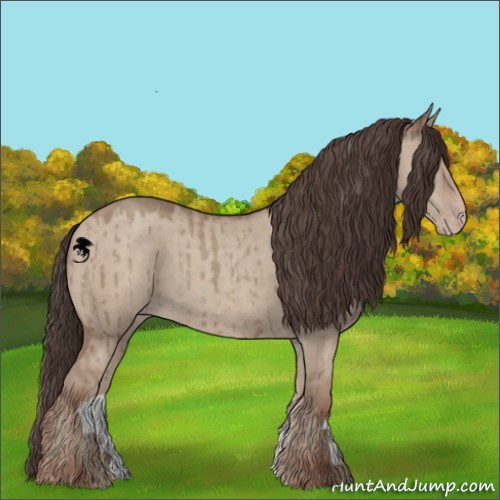 Horse Color:Classic Champagne Dun Brindle 