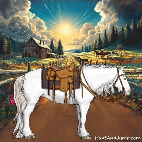 Horse Color:White Spotted Gold Champagne Varnish