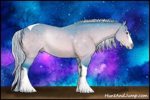 Horse Color:Painted Watercolor Silver Brown Chinchilla Sabino Splash Tobiano