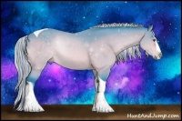 Horse Color:Painted Watercolor Silver Brown Chinchilla Sabino Splash Tobiano