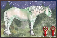 Horse Color:Watercolor White Spotted Chocolate Silver Blue Onyx Chinchilla 