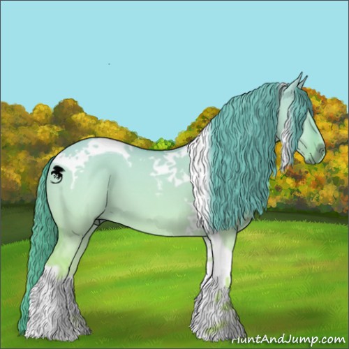 Horse Color:Red Dun Chinchilla Tobiano 