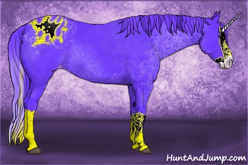 Horse Color:Watercolor Black Splash Appaloosa 