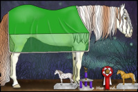 Horse Color:Gold Champagne Near Fewspot 