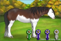Horse Color:Brown Splash Varnish 
