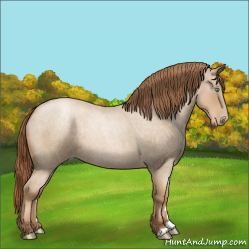 Horse Color:Smoky Blue Roan Pearl 