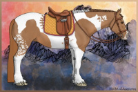 Horse Color:Chestnut Tobiano