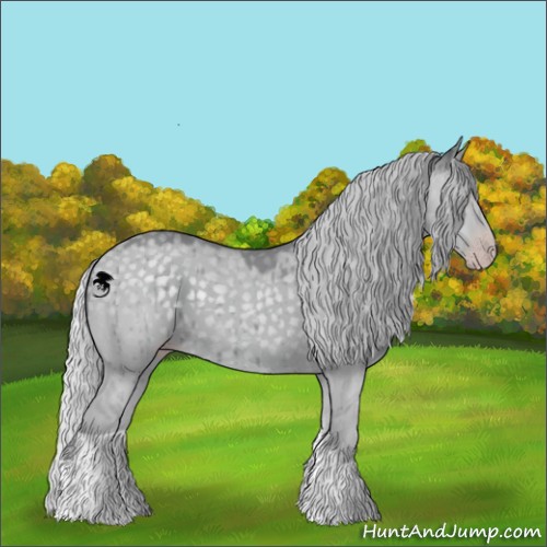 Horse Color:Silver Classic Champagne Chinchilla Dun Brindle