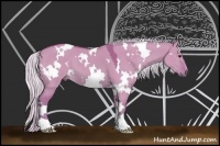 Horse Color:Watercolor White Spotted Silver Brown Dun
