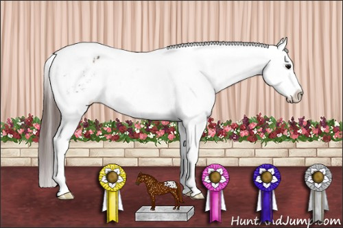 Horse Color:Bay Tobiano Snowflake Varnish 