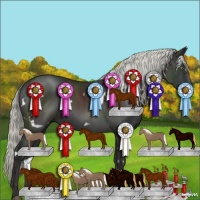 Horse Color:White Spotted Liver Chestnut Mushroom 