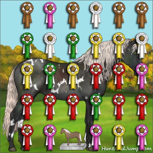 Horse Color:White Spotted Liver Chestnut Mushroom
