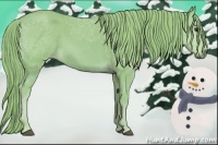 Horse Color:Watercolor Chestnut Rabicano 