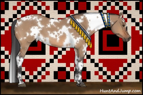 Horse Color:White Spotted Bay Dun 