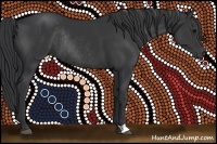 Horse Color:Black Rabicano