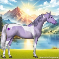 Horse Color:Watercolor Silver Bay Dun Tobiano Rabicano 