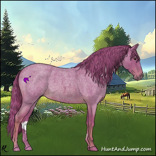 Horse Color:Watercolor Red Roan 