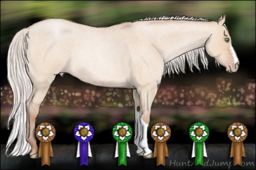 Horse Color:Silver Amber Champagne Roan Dun 