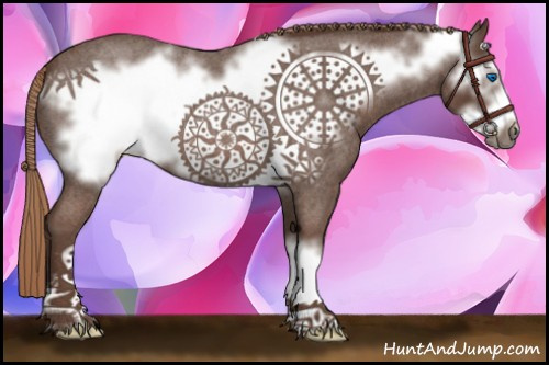 Horse Color:Liver Red Roan Frame 