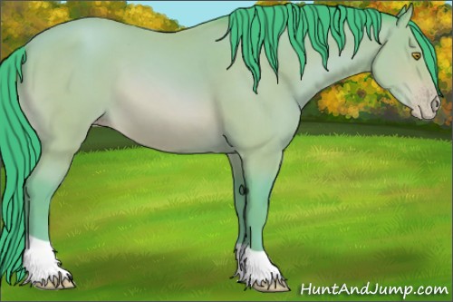 Horse Color:Watercolor Amber Champagne 