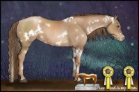 Horse Color:White Spotted Liver Chestnut Pearl 