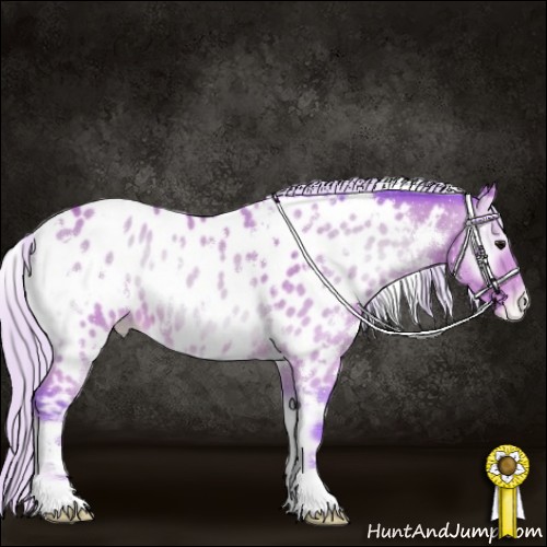 Horse Color:Watercolor White Spotted Chocolate Silver Bay Onyx Near Leopard