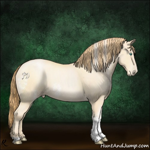 Horse Color:White Spotted Smoky Black Pearl 