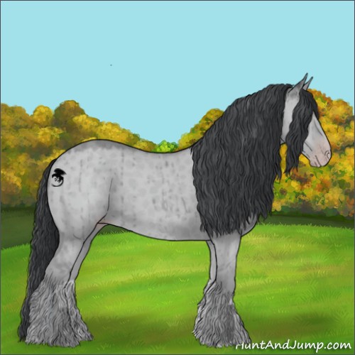 Horse Color:Classic Champagne Chinchilla Dun Brindle