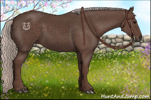 Horse Color:Silver Black 