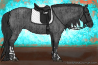 Horse Color:Blue Roan Tobiano Rabicano  and Blue Roan Rabicano 