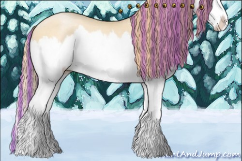Horse Color:Painted Smoky Black Pearl Splash