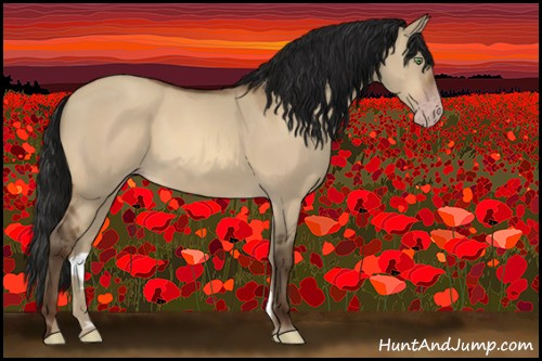 Horse Color:Gray Amber Champagne Dun 