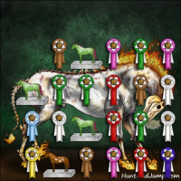 Horse Color:Painted Nacre White Spotted Classic Champagne Splash Tobiano Frame Appaloosa 