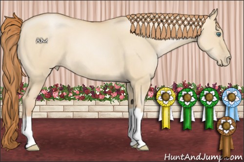 Horse Color:Smoky Grullo Pearl 