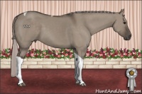 Horse Color:Silver Grullo Tobiano