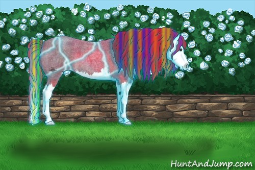 Horse Color:Painted Thunderstruck Red Roan Splash 