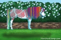 Horse Color:Painted Thunderstruck Red Roan Splash