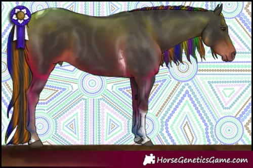 Horse Color:Painted Liver Chestnut Tobiano 