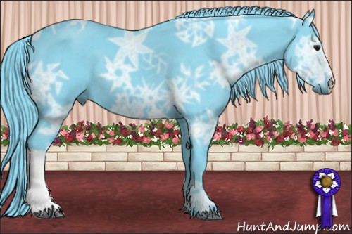 Horse Color:Watercolor Smoky Black Ice 