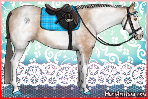 Horse Color:White Spotted Amber Champagne 