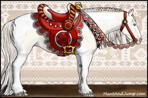 Horse Color:Perlino Dun Tobiano
