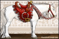 Horse Color:Perlino Dun Tobiano 