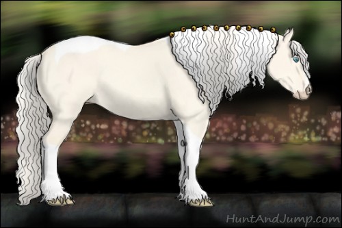 Horse Color:Cremello Dun Tobiano 