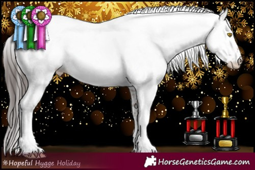 Horse Color:White Spotted Sable Champagne 