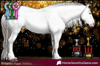 Horse Color:White Spotted Sable Champagne 